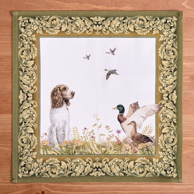 Набор салфеток из 2-х шт "охота" 40х40см, твил,100% хлопок, собака Lefard (850-751-8)