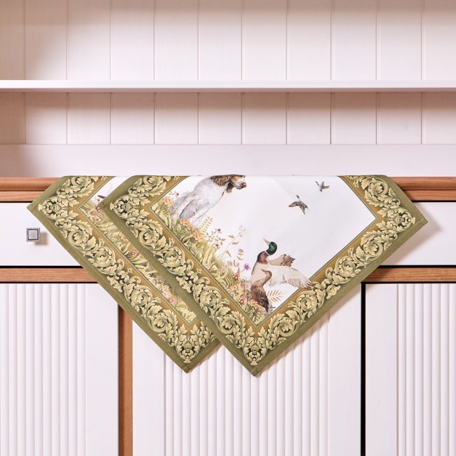 Набор салфеток из 2-х шт "охота" 40х40см, твил,100% хлопок, собака Lefard (850-751-8)