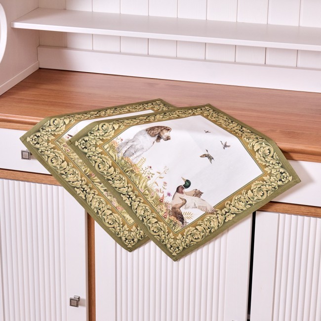 Набор салфеток из 2-х шт "охота" 40х40см, твил,100% хлопок, собака Lefard (850-751-8)