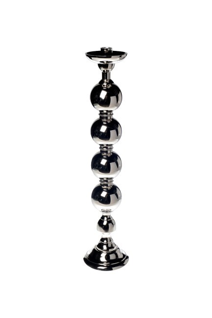 Подсвечник металлический цвет хром d12*57см (TT-00006330)