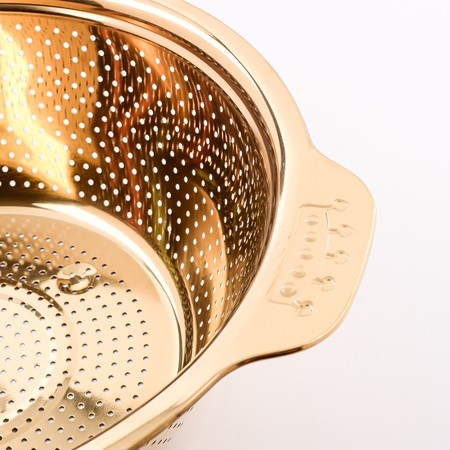 Дуршлаг 22 см золотой Mayer&Boch (40724)