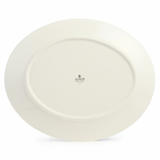 Блюдо овальное agness "с новым годом!" 31,5*25,5*3 см Agness (358-2340)