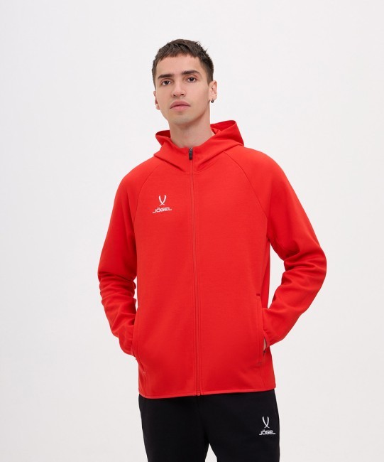 Худи на молнии JOGEL ESSENTIAL Athlete Hooded FZ Jacket, красный (2114047)
