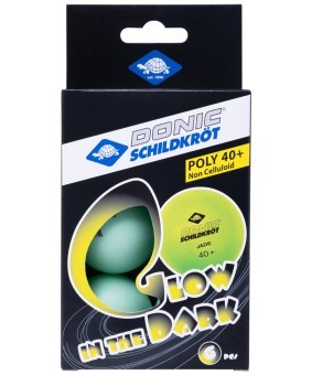 Мяч для настольного тенниса Donic Glow in the dark, 6 шт. (825635)