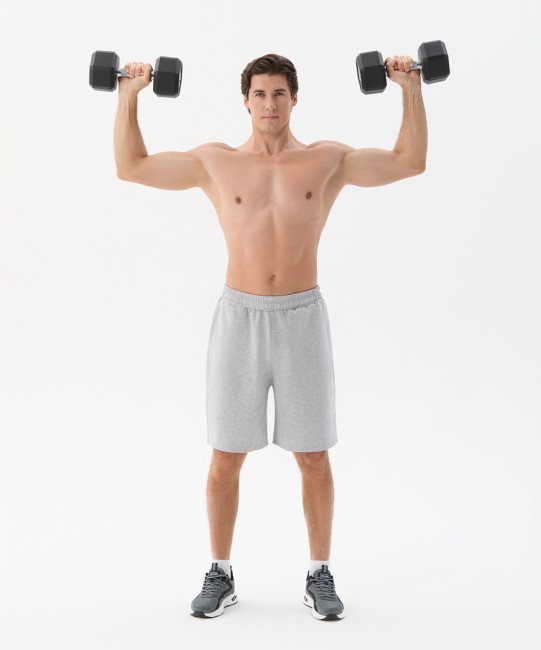 Гантель гексагональная STARFIT DB-301PRO 14 кг, обрезиненная, черный (2115114)