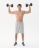 Гантель гексагональная STARFIT DB-301PRO 14 кг, обрезиненная, черный (2115114)