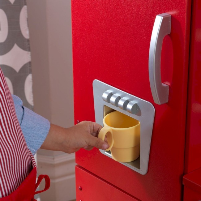 Игрушка кухня из дерева "Винтаж", цвет Красный (Red Vintage Kitchen) (53173_KE)