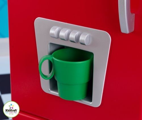 Игрушка кухня из дерева "Винтаж", цвет Красный (Red Vintage Kitchen) (53173_KE)