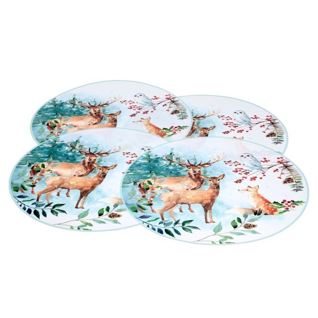 Набор подстановочных салфеток "зимняя сказка" из 4 шт., диаметр=38 см Lefard (771-151) Набор подстановочных салфеток "зимняя сказка" из 4 шт., диаметр=38 см Lefard (771-151)