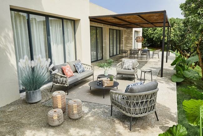 Стол журнальный уличн."Амбиансе"(L) антрацит d100*28см (TT-00005472) Стол журнальный уличн."Амбиансе"(L) антрацит d100*28см (TT-00005472)