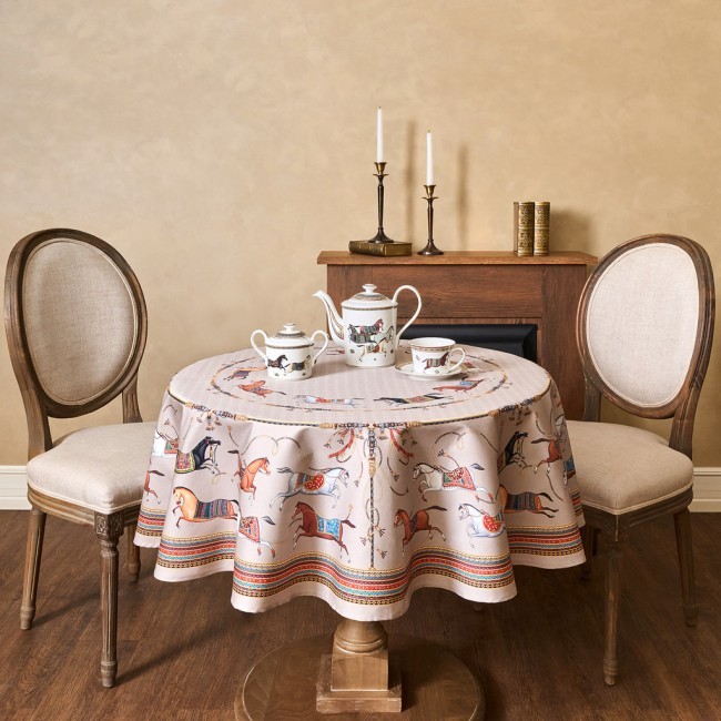 Скатерть круглая "passage"150 см ,капучино, 100% хлопок ,твил Lefard (850-760-24) Скатерть круглая "passage"150 см ,капучино, 100% хлопок ,твил Lefard (850-760-24)