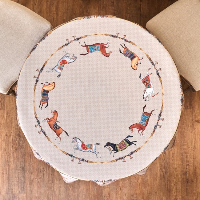 Скатерть круглая "passage"150 см ,капучино, 100% хлопок ,твил Lefard (850-760-24) Скатерть круглая "passage"150 см ,капучино, 100% хлопок ,твил Lefard (850-760-24)