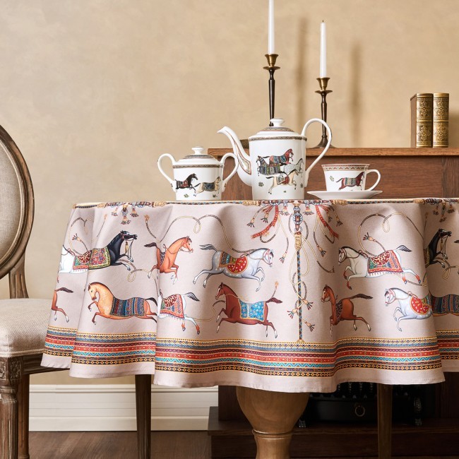 Скатерть круглая "passage"150 см ,капучино, 100% хлопок ,твил Lefard (850-760-24) Скатерть круглая "passage"150 см ,капучино, 100% хлопок ,твил Lefard (850-760-24)