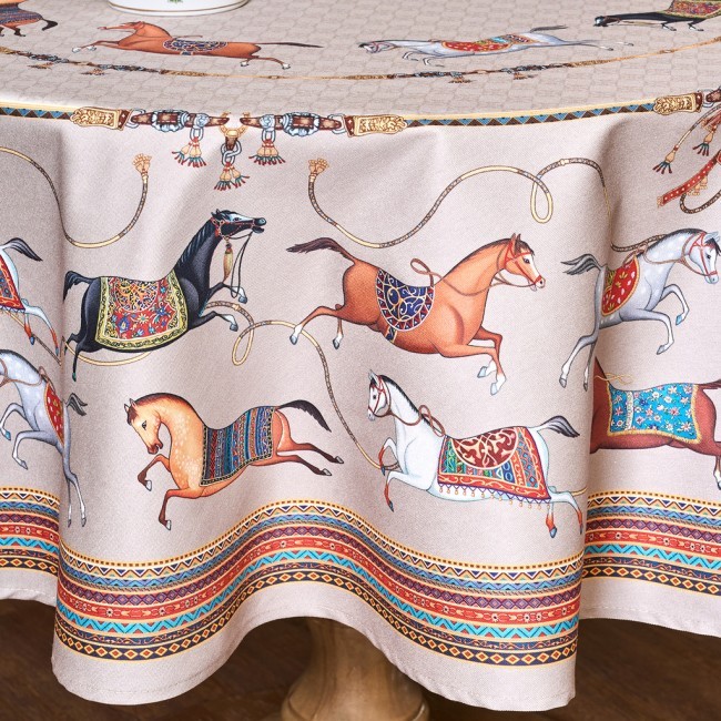 Скатерть круглая "passage"150 см ,капучино, 100% хлопок ,твил Lefard (850-760-24) Скатерть круглая "passage"150 см ,капучино, 100% хлопок ,твил Lefard (850-760-24)