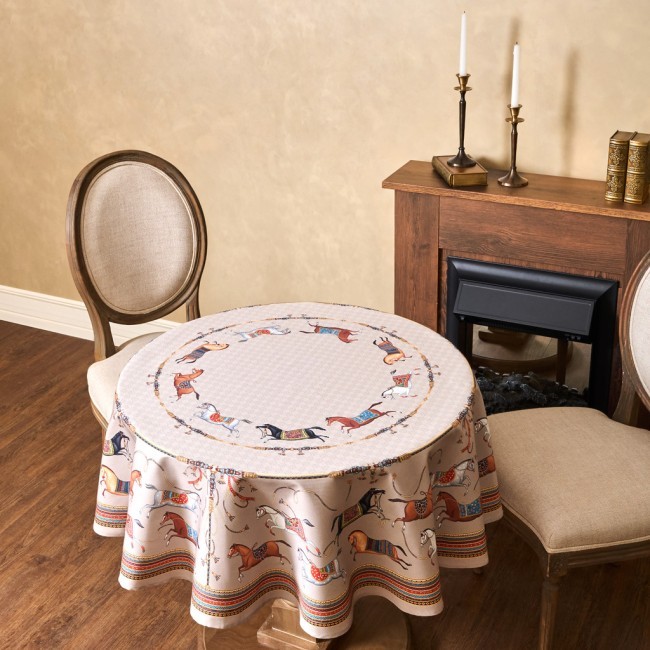 Скатерть круглая "passage"150 см ,капучино, 100% хлопок ,твил Lefard (850-760-24) Скатерть круглая "passage"150 см ,капучино, 100% хлопок ,твил Lefard (850-760-24)