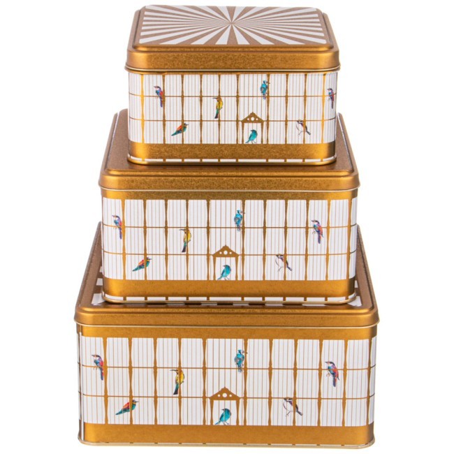 Набор емкостей для хранения "paradise bird" из 3-х штук, 1,9л/3,7л/5,8л Agness (949-041)