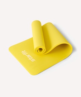 БЕЗ УПАКОВКИ Коврик для йоги и фитнеса STARFIT FM-301, NBR, 183x61x1,5 см, желтый (2134155)