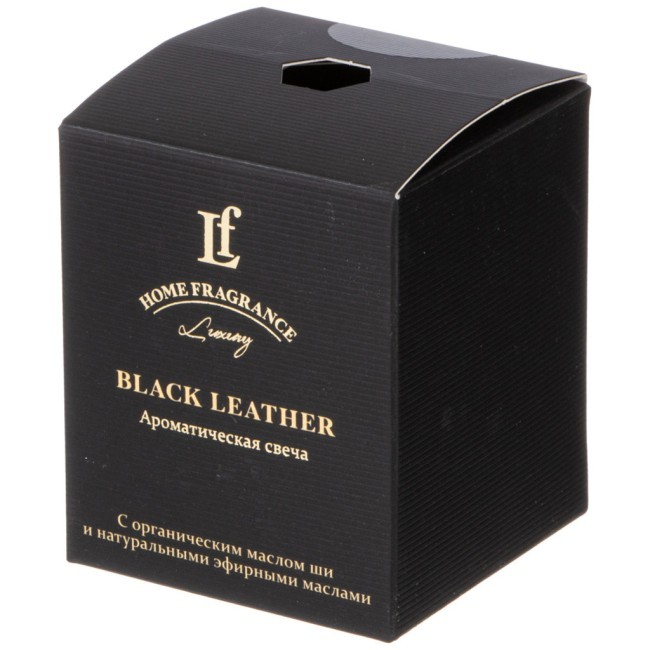 Свеча ароматизированная в стакане "black leather" 6*7,5 см Lefard (625-114) Свеча ароматизированная в стакане "black leather" 6*7,5 см Lefard (625-114)