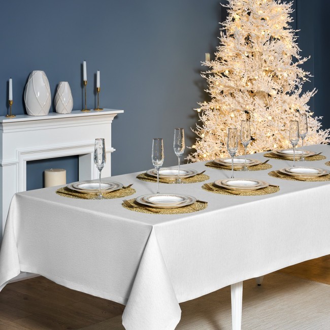 Скатерть 160х400 cm прямоугольная, "феерия. серебро", цвет: белый, tm lefard, полиэстер 100% (кор=1 Lefard (986-004-23) Скатерть 160х400 cm прямоугольная, "феерия. серебро", цвет: белый, tm lefard, полиэстер 100% (кор=1 Lefard (986-004-23)