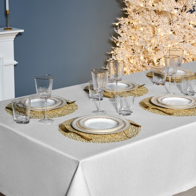 Скатерть 160х400 cm прямоугольная, "феерия. серебро", цвет: белый, tm lefard, полиэстер 100% (кор=1 Lefard (986-004-23) Скатерть 160х400 cm прямоугольная, "феерия. серебро", цвет: белый, tm lefard, полиэстер 100% (кор=1 Lefard (986-004-23)