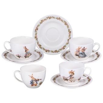 Чайный набор lefard "rabbits family" на 4 пер. 8 пр. 250 мл Lefard (425-297) Чайный набор lefard "rabbits family" на 4 пер. 8 пр. 250 мл Lefard (425-297)