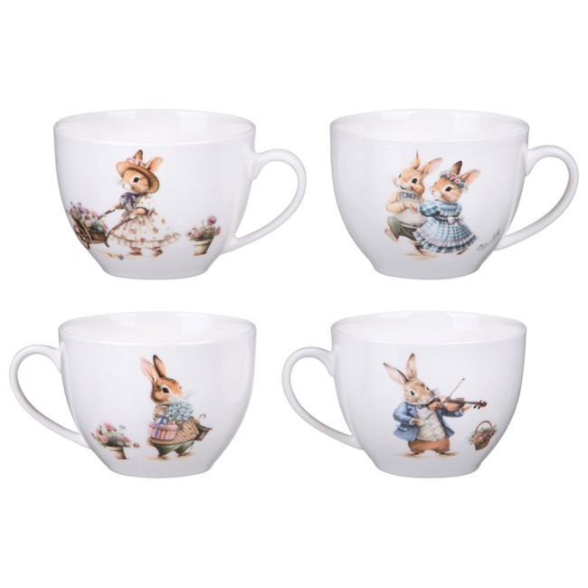 Чайный набор lefard "rabbits family" на 4 пер. 8 пр. 250 мл Lefard (425-297)