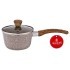 Ковшик agness "арктик" антип. покр. ручка soft touch  и стекл. крышкой 600 мл 12*6 см Agness (906-239)