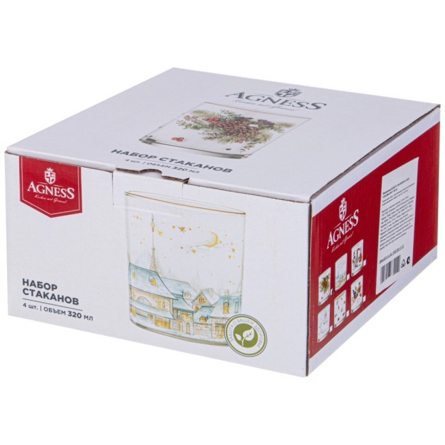 Набор стаканов из 4-х шт. "celebration" 320 мл Lefard (887-444)