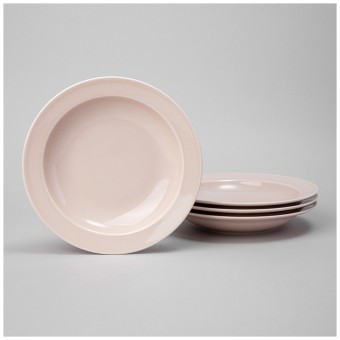 Набор тарелок суповых lefard tint 22,5 см (розовый) 4 шт. Lefard (48-872-2)