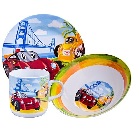 Детский набор 3 пр "Авто" LR (х12) " (27333)