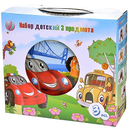 Детский набор 3 пр "Авто" LR (х12) " (27333)