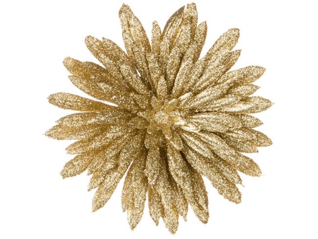 Изделие декоративное "астра" на клипсе. золото диаметр=10 см. Lefard (241-2479)