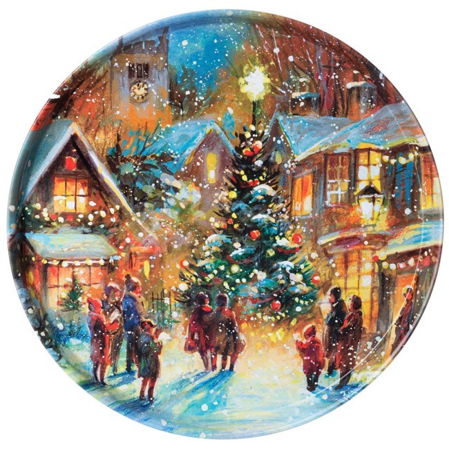 Поднос сервировочный agness "новый год" 33*2,1 см Agness (898-133) Поднос сервировочный agness "новый год" 33*2,1 см Agness (898-133)