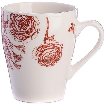 Кружка 340мл Цветы Пионы Red LR (9-31227-4)