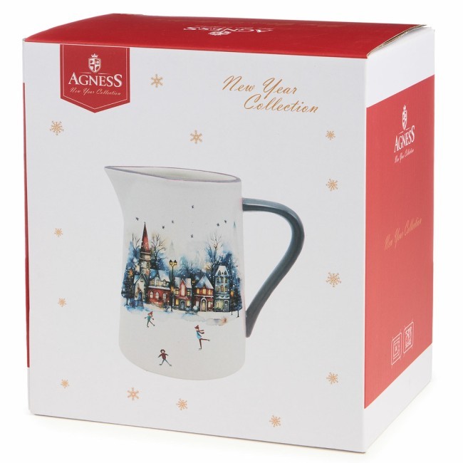 Кувшин agness "с новым годом!" 18,5*12,5*17,5 см Agness (358-2342) Кувшин agness "с новым годом!" 18,5*12,5*17,5 см Agness (358-2342)