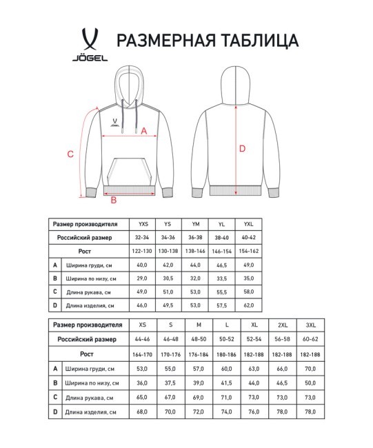 Худи JÖGEL ESSENTIAL Cotton Hoodie, черный (2122194)