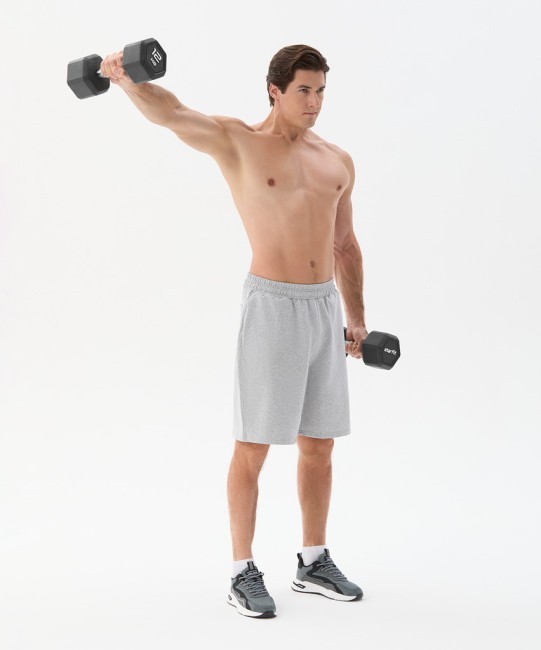Гантель гексагональная STARFIT DB-301PRO 12 кг, обрезиненная, черный (2115113)