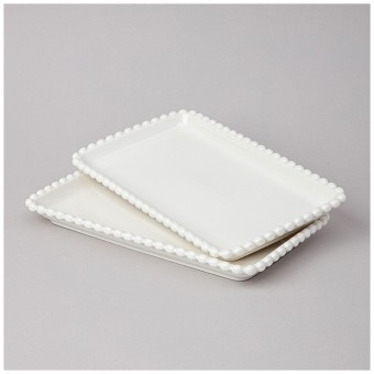 Набор блюд lefard "pearl" прямоуг. 2 шт. 25*14,5*2,5 см Lefard (761-100)