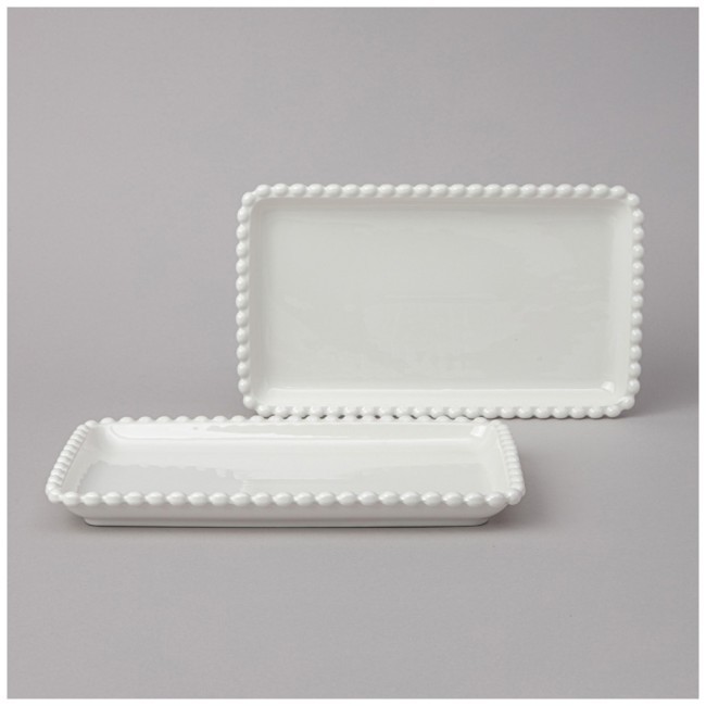 Набор блюд lefard "pearl" прямоуг. 2 шт. 25*14,5*2,5 см Lefard (761-100)