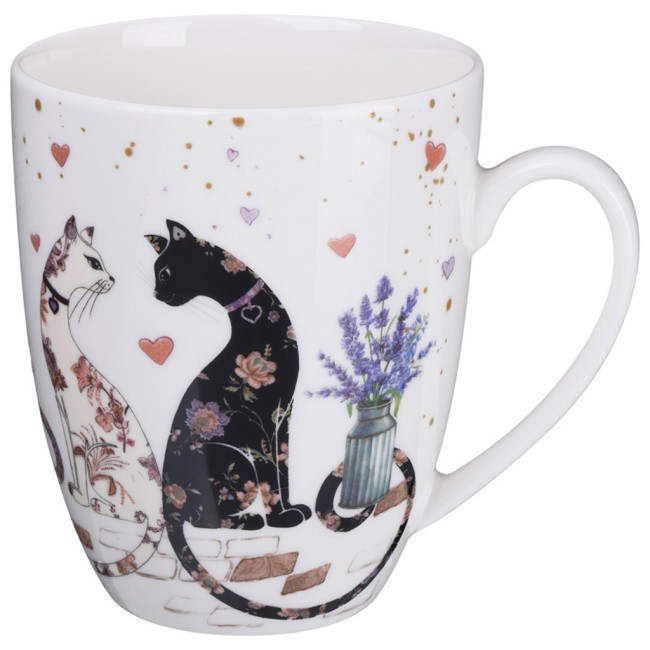 Кружка lefard "лавандовые коты" 430 мл Lefard (425-163) Кружка lefard "лавандовые коты" 430 мл Lefard (425-163)