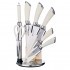 Набор ножей agness нжс  на пластиковой вращающейся подставке 8 пр. Agness (911-502)