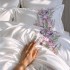 Кпб 1,5 спальный "irises" белый, сатин, хлопок 100%, под.150х210-1шт,пр.180х220-1шт,нав.50х70-2шт Lefard (989-003-15)