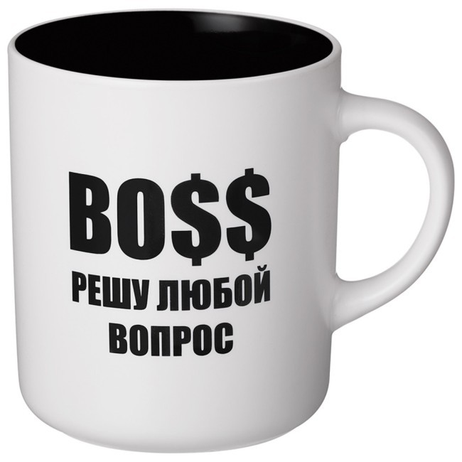 Кружка lefard 540мл "boss решу любой вопрос" 9.5*7.6*11.1cm, разноцветный Lefard (260-1028-11)