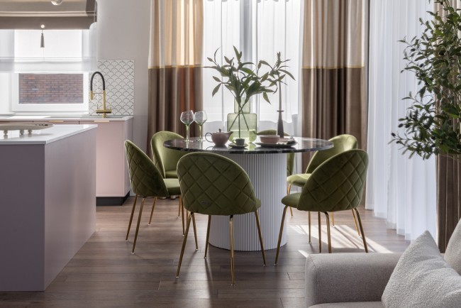 Стул велюр хаки, мет.ножки 50*53*77см (TT-00014092)