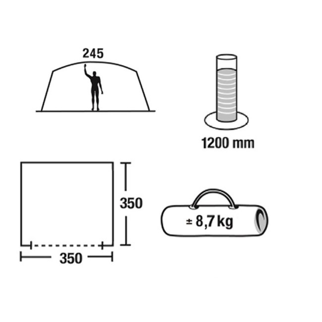 Шатер туристический Green Glade Rodos (64137) Шатер туристический Green Glade Rodos (64137)