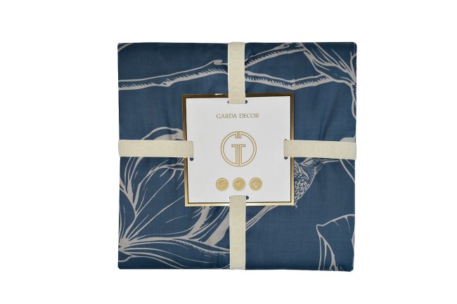 Пододеяльник принт тенсель Магнолия cиний 220*200 (TT-00014145)