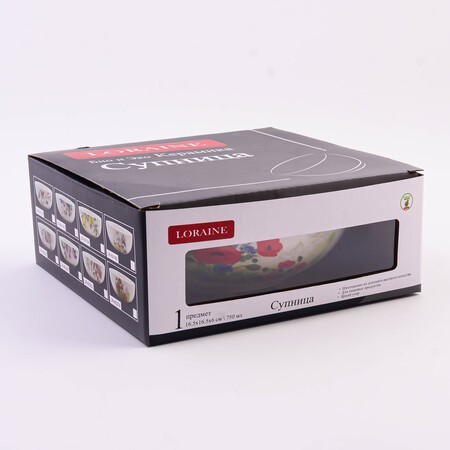 Супница 750мл Цветущие Маки доломит LR (60274)