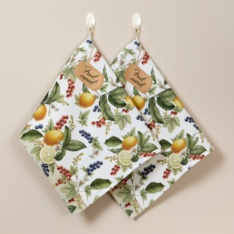 Набор полотенец из 2-х шт "fruit basket",40х70см 100% хлопок,белый,твил Lefard (850-741-62) Набор полотенец из 2-х шт "fruit basket",40х70см 100% хлопок,белый,твил Lefard (850-741-62)