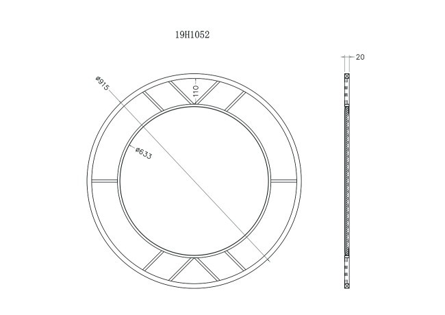 Зеркало круглое в металл. раме цвет золото d91,5см (TT-00004737) Зеркало круглое в металл. раме цвет золото d91,5см (TT-00004737)