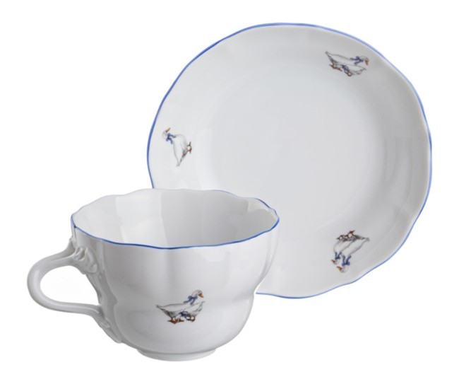 Чайный набор на 1 персону 2 пр. "гуси" 450 мл. высота=8 см. DUBI (606-577) Чайный набор на 1 персону 2 пр. "гуси" 450 мл. высота=8 см. DUBI (606-577)